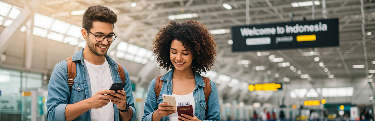 Voyageurs à l'aéroport